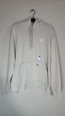 Nike Men's Club Fleece Pullover Hoodie - Light Bone (BV2654-072) - XL Tall